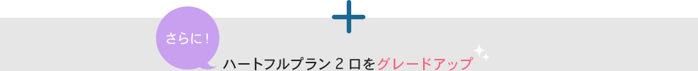 +さらにハートフルプラン2口をグレードアップ